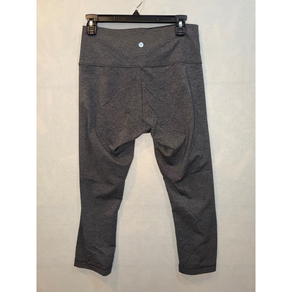 Lululemon Athletica Grey Heathered Capri Leggings Women's Size 10